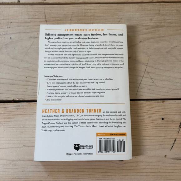 Managing Rental Properties by Heather & Brandon Turner Book - Picture 3 of 3